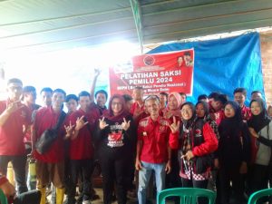 Badan Saksi Pemilu Nasional Muara enim adakan pelatihan Saksi Pemilu 2024,Desa Lembak Kabupaten Muara enim Provinsi Sumatera Selatan