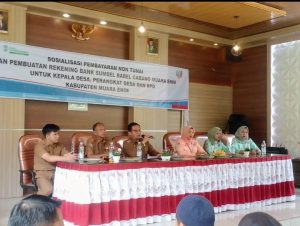 Bank Sumsel Babel Kantor Cabang Belimbing Sosialisasikan pembayaran Nontunai,ke Seluruh Desa-Desa kecamatan Lubai Kabupaten Muara enim