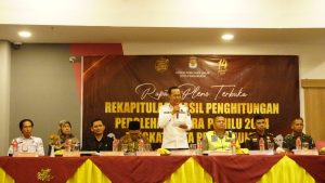KPU Kota Prabumulih Gelar Rekapitulasi Penghitungan Suara PEMILU 2024 Prabumulih Sumatera Selatan