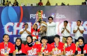 Sabet Peringkat 3 Liga Futsal Wanita, Pemkab. Muara Enim Beri Apresiasi Pasa Muara Enim United
