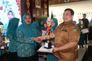 Dalam Peringati HKG PKK Ke- 52 Tahun, Sekda Kukuhkan Pj. Bunda PAUD Kab. Muara Enim