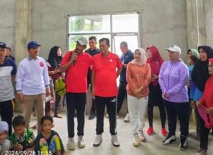 Ber_FiKir Ajak Masyarakat Desa Karya Mulya Kec.RKT Senam Bersama