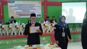 Panwaslu Kec. Lembak Gelar Pelantikan Dan Pembekalan 32 PTPS