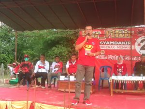 Ratusan Warga Penimur Jaya Antusias Dengarkan Orasi Paslon Ber_FiKir