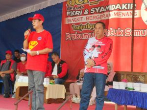 Ratusan Warga Penimur Jaya Antusias Dengarkan Orasi Paslon Ber_FiKir