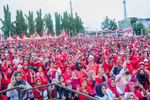 Luar Biasa!!! Paslon 02 “Ber_FiKir” Jadikan Lapangan Eks. Polsek Timur Lautan Merah