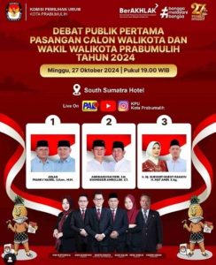 Empat Tema Debat Publik Pertama Di Tetapkan KPU Kota Prabumulih