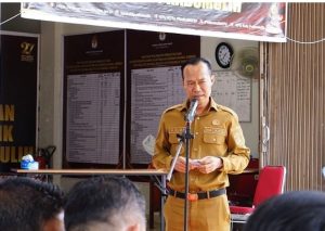 Penjabat Walikota Prabumulih H.Elman,ST,MM Hadiri pelepasan Logistik ke PPK dan PPS Wilayah Kota Prabumulih