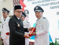 Bupati H M Toha Lantik Kades Antar Waktu dan Penjabat Kades Dalam Kabupaten Muba