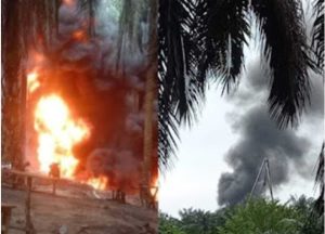 Diduga Sumur Minyak Ilegal Drilling Kembali Terbakar