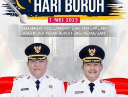 Ucapan Selamat Memperingati Hari Buruh 1 Mei 2025 dari Bupati Muba H M Toha dan Wakil Bupati Kyai Rohman
