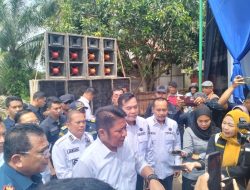 Gubernur H. Herman Deru dan Bupati H. M. Toha Resmikan Groundbreaking Revitalisasi Jembatan P6 Sungai Lalan