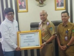 Pemkot Prabumulih Terima Penghargaan PLN ULP Prabumulih, Pembayaran Tagihan PLN Tepat Waktu.