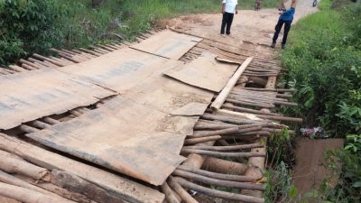 Pemkab Muba Segera Perbaiki Jembatan Desa Warga Mulya (B4)