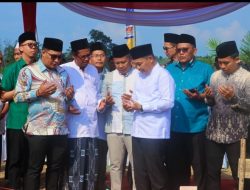 Wabup Muba Kunjungi Desa Simpang Bayat, Letakkan Batu Pertama Pembangunan Ponpes Riyadhul Muslimin