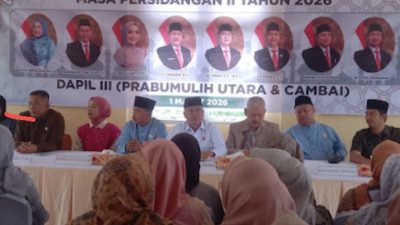 Dapil III DPRD Kota Prabumulih Gelar Reses, Serap Aspirasi Masyarakat