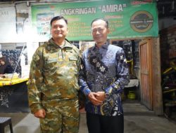 Sekda Kota Prabumulih H. Elman Sambut Hangat Kedatangan Letjen TNI Kunto Arief di Pendopoan Rumah Dinas Wali Kota