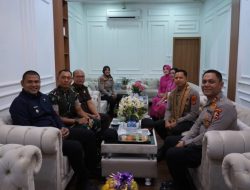 Wakil Wali Kota Prabumulih dan Kapolres Lama Sambut Kedatangan Kapolres Baru