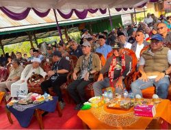 H.Arlan Dampingi Gubernur Sumatera Selatan Potong Kerbau pada Tradisi Panen Padi Tunggu Tubang di Desa Tebing Abang, Semende Muara Enim
