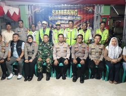 Kapolres Prabumulih AKBP Gunarto Komandoi Sambang Satkamling Keliling di Kelurahan Gunung Ibul Induk