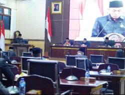 Bupati dan Wakil Bupati Muba Hadiri Paripurna Penyampaian Hasil Reses III DPRD Tahun 2026