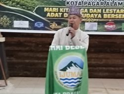 Samiri,H.S,Bersama Ketua Ikatan Jurai Besemah Kota Prabumulih Sampaikan Apresiasi pada Walikota Prabumulih H.Arlan