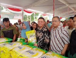 Kolaborasi Pemkab Muba, Bulog, Bank Sumsel Babel, dan Pertamina Patra Niaga hadirkan paket sembako bersubsidi untuk mendukung pengendalian inflasi daerah.