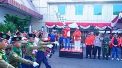 Semangat Kemerdekaan Membara, Bupati Toha Buka Lomba Baris-Berbaris HUT ke-81 RI di Muba